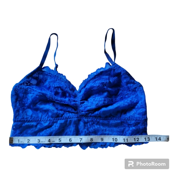 Victoria's Secret Pink Lace Bralette Blue Size M - Picture 9 of 12